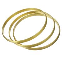 Stainless Steel Bangle, gold color plated, for woman, 5mm, Inner Approx 68mm 