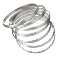 Stainless Steel Bangle, for woman, original color, 5.5mm, Inner Approx 68mm 