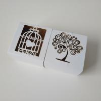 Papel Caja de caramelo de boda, Sostenible & diferentes patrones para la opción, 60x60x38mm, Vendido por UD