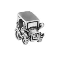 Zinc Alloy European Beads, Bus, antique silver color plated, without troll Approx 4.5mm 