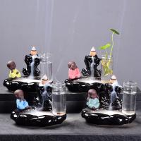 Porzellan-Rückfluss Weihrauch-Brenner, Porzellan, mit Glas, nachhaltiges & verschiedene Stile für Wahl, 120x85x95mm, verkauft von PC