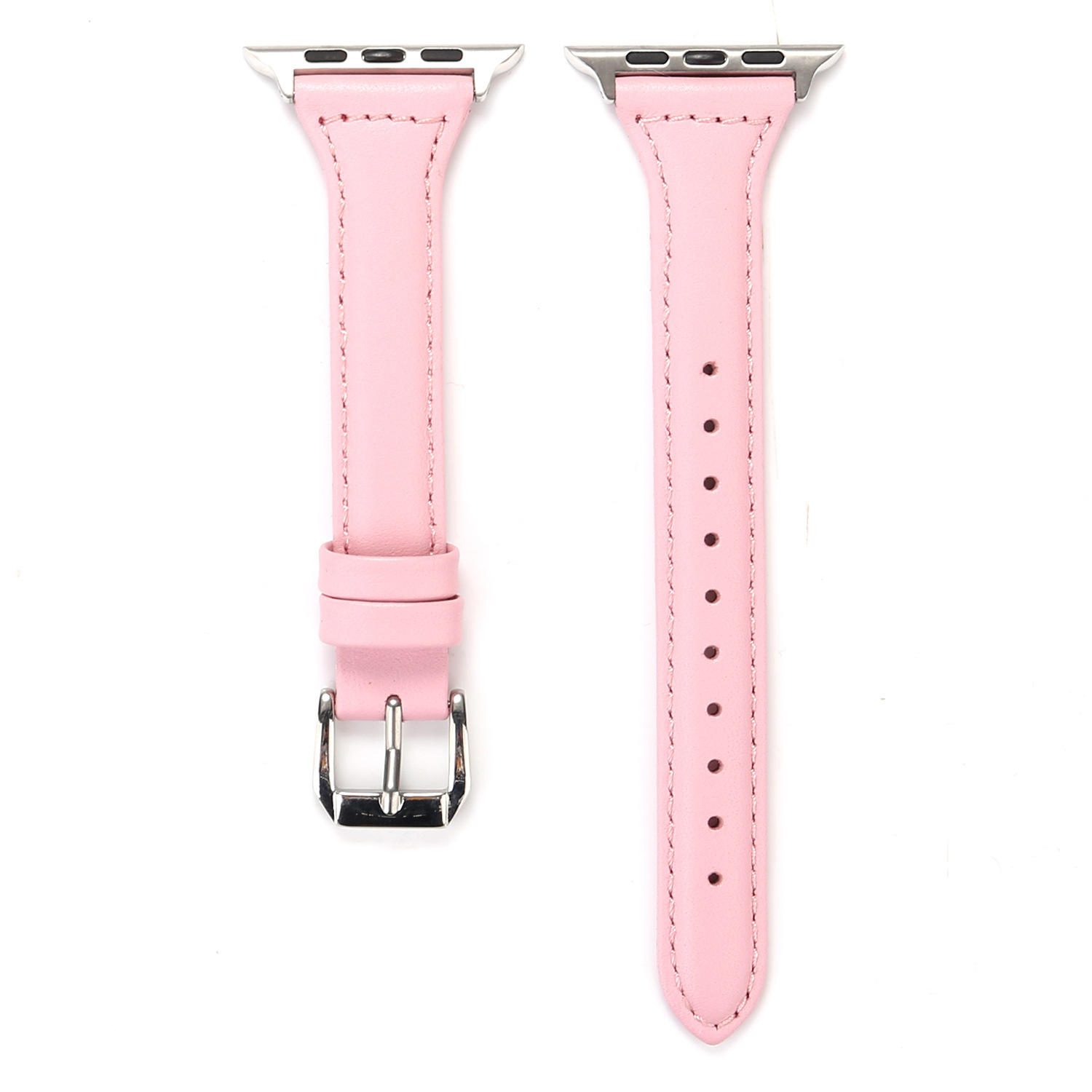 Leather Watch Band, with Stainless Steel, stainless steel watch band clasp, different size for choice, more colors for choice, Length:Approx 8 Inch, Sold By PC