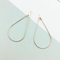 Zinc Alloy Earring Drop Component, Teardrop, plated, with loop Approx 2mm 