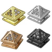Perles zircon Micro Pave cubes, laiton, Placage, pavé de micro zircon, plus de couleurs à choisir, protéger l'environnement, sans nickel, plomb et cadmium Environ 1.5mm, Vendu par PC