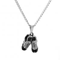 Stainless Steel Sweater Chain Necklace, Shoes, plated, Unisex & curb chain & enamel 3mm Approx 24 Inch 