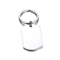 Porte-clés en acier inoxydable, Portable & durable & unisexe, couleur originale Vendu par PC