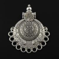 Zinc Alloy Charm Connector, antique silver color plated, 1/13 loop, lead & cadmium free Approx 6mm 