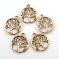 Zinc Alloy Jewelry Pendants, Tree, real gold plated, lead & cadmium free Approx 1.5mm 