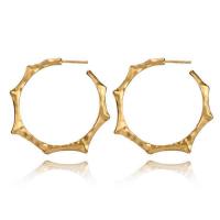 Zinc Alloy Stud Earring, stainless steel post pin, gold color plated, for woman, lead & cadmium free, 37mm 