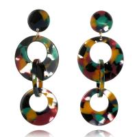 Acrylic Drop Earring, stainless steel post pin, for woman, 73mm 