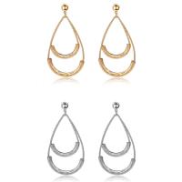 Zinc Alloy Drop Earring, stainless steel post pin, Teardrop, plated, for woman lead & cadmium free 
