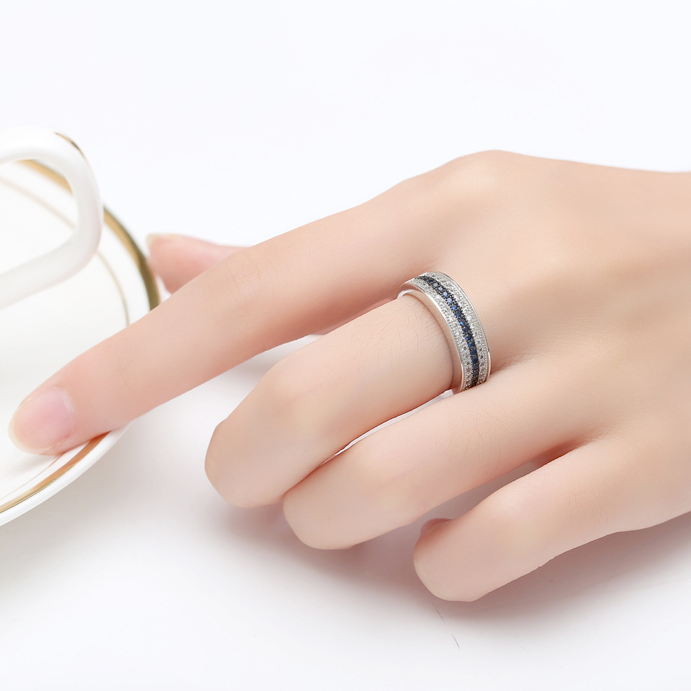 Zirkonia Messing Finger Ring, silberfarben plattiert, verschiedene Größen vorhanden & für Frau & mit kubischem Zirkonia, verkauft von PC