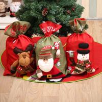 Weihnachtsgeschenkbeutel, Leinen, Weihnachtsschmuck & verschiedene Stile für Wahl, 350x560mm, verkauft von PC