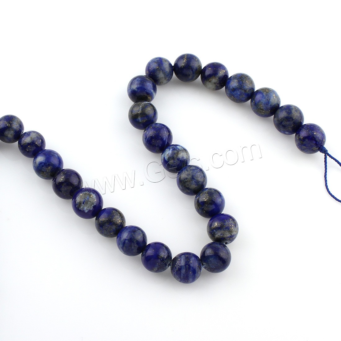 Perles de pierre lasurite naturelles, lapis lazuli naturel, Rond, normes différentes pour le choix, Trou:Environ 1mm, Longueur:Environ 15 pouce, Vendu par brin