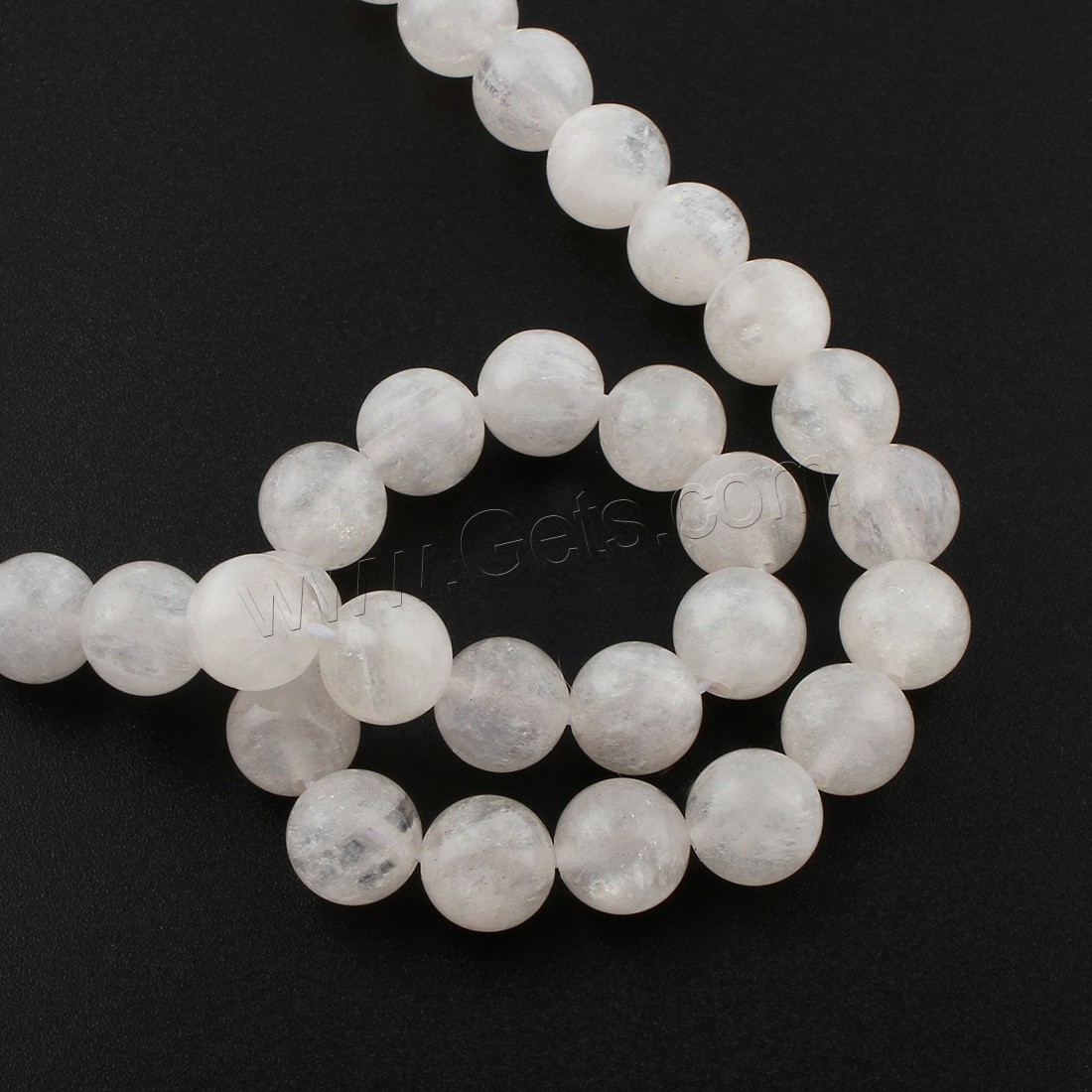 Blue Moonstone Beads, Round, different size for choice, Hole:Approx 1mm, Length:Approx 15 Inch, Sold By Strand