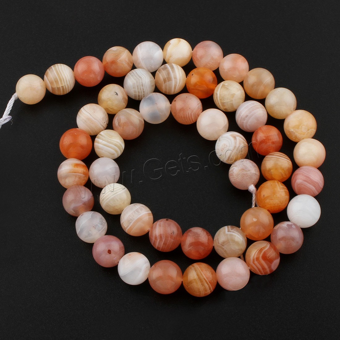 Natural Persian Gulf Agate, Round, different size for choice, Hole:Approx 1mm, Length:Approx 15 Inch, Sold By Strand