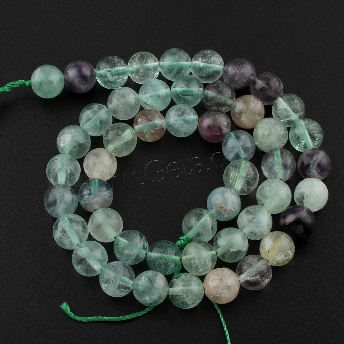 Colorful Fluorite Beads, Round, different size for choice, Hole:Approx 1mm, Length:Approx 15 Inch, Sold By Strand