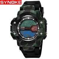 Synoke® Children Watch, Plastic, with Resin & Stainless Steel, Chinese movement, Life water resistant & for children & adjustable & LED & for man & luminated Approx 11 Inch 