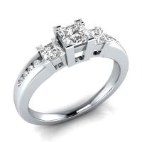 Латунное кольцо с стразами, Латунь, плакированный настоящим серебром, разный размер для выбора & Женский & со стразами, Много цветов для выбора, продается PC