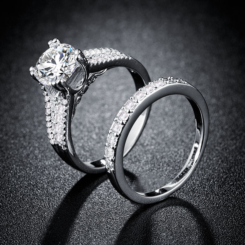 Латунь кольцо Установить, Другое покрытие, разный размер для выбора & Женский & со стразами, Много цветов для выбора, 8mm, 2ПК/указан, продается указан