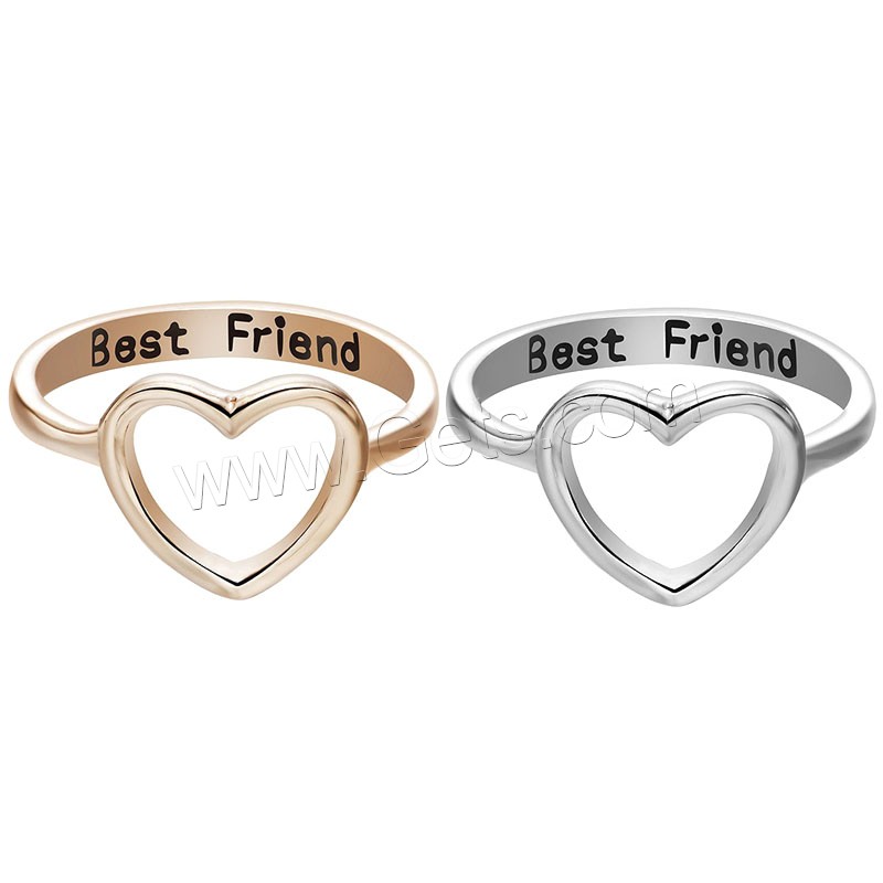 Enamel Stainless Steel Finger Ring, Heart, plated, different size for choice & for woman, more colors for choice, Sold By PC