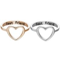 Esmalte de acero inoxidable anillo de dedo, Corazón, chapado, diverso tamaño para la opción & para mujer, más colores para la opción, Vendido por UD