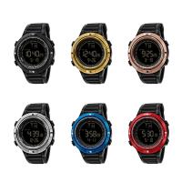 Unisex Wrist Watch, Silicone, with zinc alloy dial, plated, multifunctional & adjustable & waterproof Approx 9 Inch 