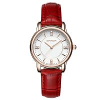 Uhrenarbänder für Frauen, PU Leder, mit Zinklegierung Zifferblatt, plattiert, einstellbar & wasserdicht, keine, 32x16mm, Länge:ca. 9 ZollInch, verkauft von PC
