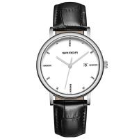 Men Wrist Watch, PU Leather, with zinc alloy dial, Chinese movement, plated, adjustable & for man & waterproof Approx 10 Inch 