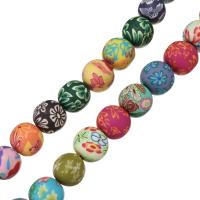Round Polymer Clay Beads, for woman, multi-colored Approx 2mm Approx 15 Inch, Approx 