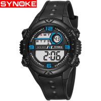 Synoke® Men Jewelry Watch, Plastic, with Glass & Stainless Steel, Chinese movement, Life water resistant & adjustable & LED & for man & luminated Approx 10 Inch 