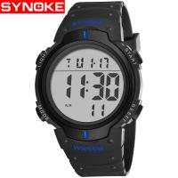 Synoke® Men Jewelry Watch, Plastic, with Glass & Stainless Steel, Chinese movement, Life water resistant & adjustable & LED & for man & luminated Approx 10 Inch [