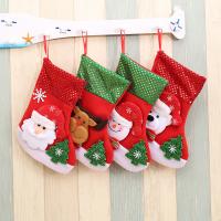 Nichtgewebte Stoffe Weihnachten Socke, Weihnachtssocke, Weihnachtsschmuck & verschiedene Stile für Wahl, 150x250mm, verkauft von PC
