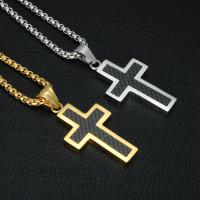 Men Necklace, Titanium Steel, plated, box chain & for man & epoxy gel Approx 22 Inch 