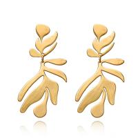 Zinc Alloy Drop Earring, stainless steel post pin, gold color plated, for woman, lead & cadmium free 