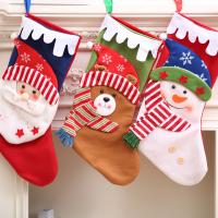 Stoff Weihnachten Socke, Weihnachtsschmuck & verschiedene Stile für Wahl, 190x460mm, verkauft von PC
