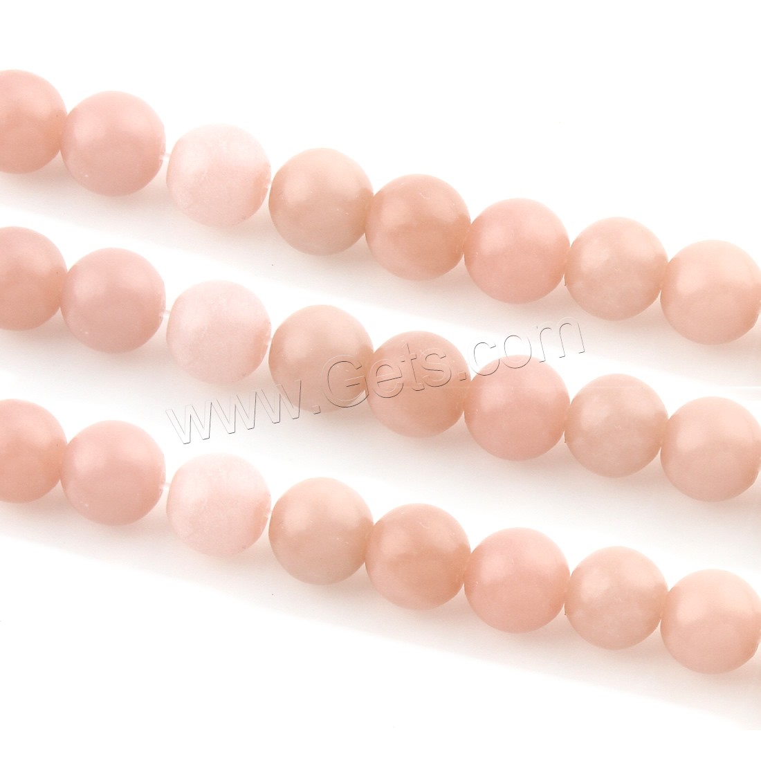 Pink Opal Beads, Round, different size for choice, Hole:Approx 1mm, Length:Approx 15.5 Inch, Sold By Strand