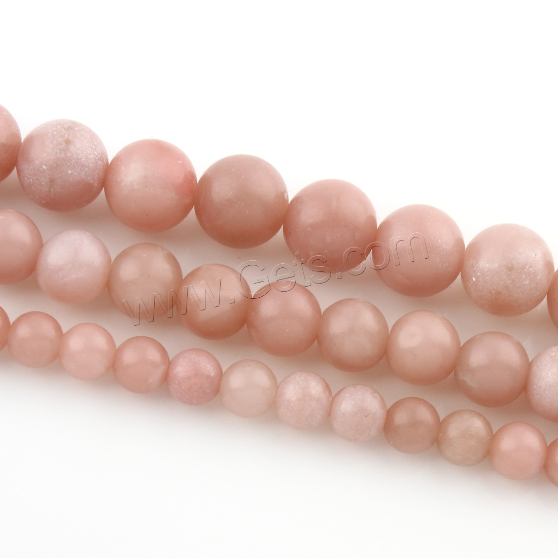 Pink Opal Beads, Round, different size for choice, Hole:Approx 1mm, Length:Approx 15.5 Inch, Sold By Strand