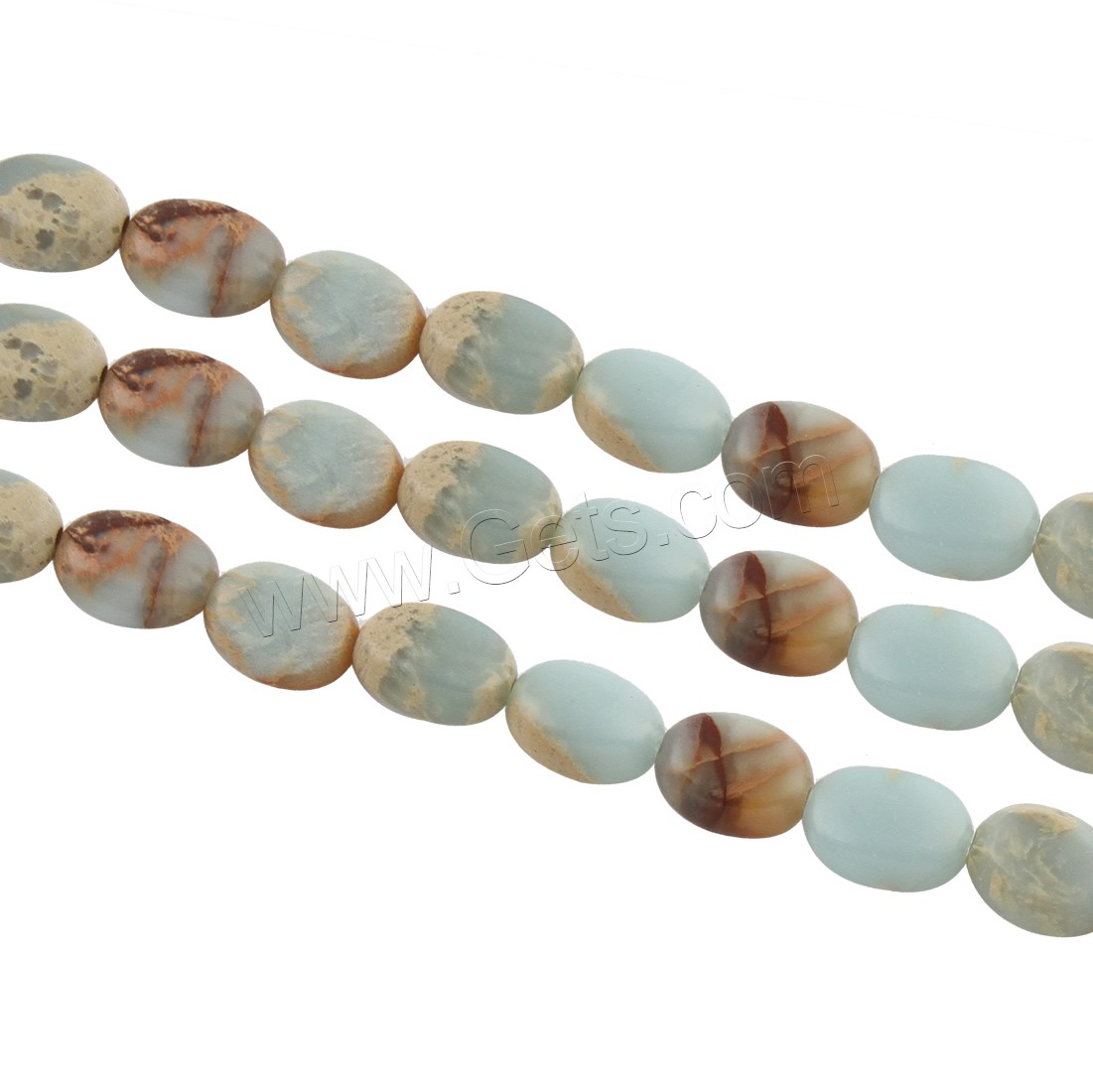 Koreite Beads, Flat Oval, different size for choice, Hole:Approx 1mm, Length:Approx 15.5 Inch, Sold By Strand