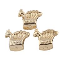 Zinc Alloy European Beads, Bird, real gold plated, nickel, lead & cadmium free Approx 5mm 