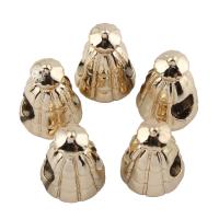 Perles European en alliage de zinc, tour, Plaqué d'or, protéger l'environnement, sans nickel, plomb et cadmium Environ 5mm Vendu par sac