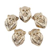 Zinc Alloy European Beads, Lion, real gold plated, nickel, lead & cadmium free Approx 5mm 
