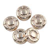 Zinc Alloy Jewelry Beads, Flat Round, real gold plated, nickel, lead & cadmium free Approx 1mm 