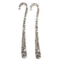 Zinc Alloy Bookmark, Christmas Candy Cane, antique silver color plated, lead & cadmium free Approx 2mm 