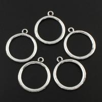 Zinc Alloy Jewelry Pendants, Donut, silver color plated, lead & cadmium free Approx 1.5mm 
