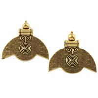 Zinc Alloy Jewelry Pendants, antique gold color plated, lead & cadmium free Approx 7mm 