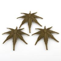 Zinc Alloy Leaf Pendants, Maple Leaf, antique bronze color plated, lead & cadmium free Approx 4mm 