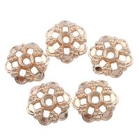 Zinc Alloy Bead Caps, Flower, real gold plated, lead & cadmium free Approx 2mm 
