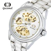 Gucamel® Men Jewelry Watch, Stainless Steel, with Glass & Zinc Alloy, Chinese movement, plated, Life water resistant & for man Approx 8.5 Inch 
