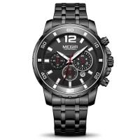 MEGIR® Men Jewelry Watch, Stainless Steel, with Glass & Zinc Alloy, Chinese movement, plated, Life water resistant & for man & luminated Approx 9 Inch 